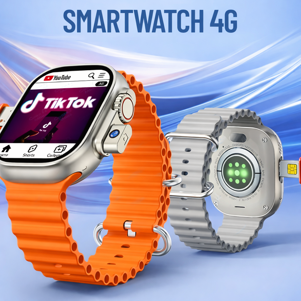 4G Smartwatch with SIM Support | Video Calling Fitness & Heart Rate Monitor