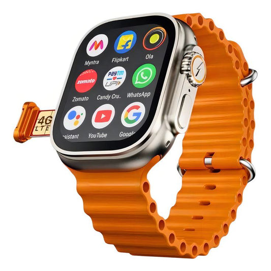 4G SIM Smartwatch with Calling | WhatsApp, Instagram, YouTube Support | HD Touch Display | Stylish Strap Smart Watch